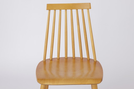 1 of 2 Yngve Ekström "Pinocchio" Dining Chair – Swedish Beechwood, 1960s Vintage Scandinavian Design