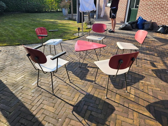 3x Gispen 216 y 4x Gispen 116 de Wim Rietveld Silla – Sillas de comedor, Wood, Metal (photo 2 of 5)