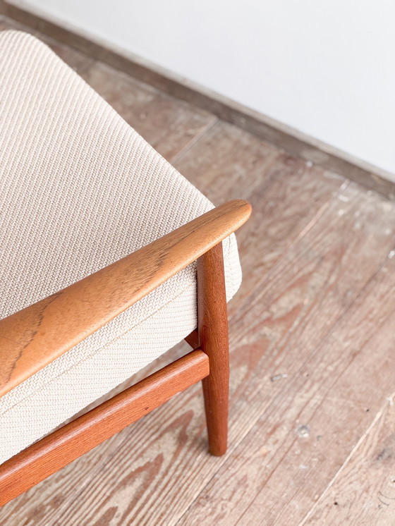 Image 1 of Fauteuil de salon danois du milieu du siècle en teck FD 164 par Arne Vodder pour France and Son, Danemark, années 1960