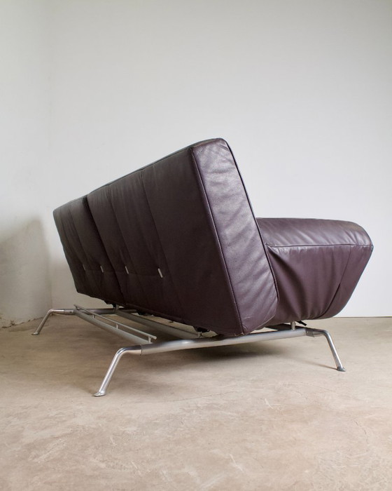 Image 1 of SMALA vintage leren bank voor Cinna, ontwerper Pascal Mourgue, 2000