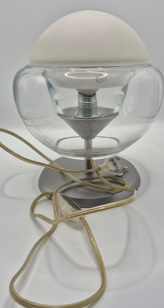 Space Age Sideboard Lamp – Modiss, Table lamps, Metal, Glass (photo 6 of 15)