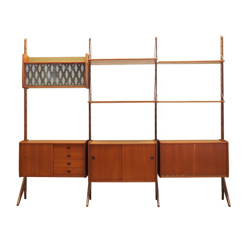 Teak System Bookcase, Norwegian Design, 1960s, Production: Blindheim Mobelfabrikk, Designer: John Texmon & Einar Blindheim