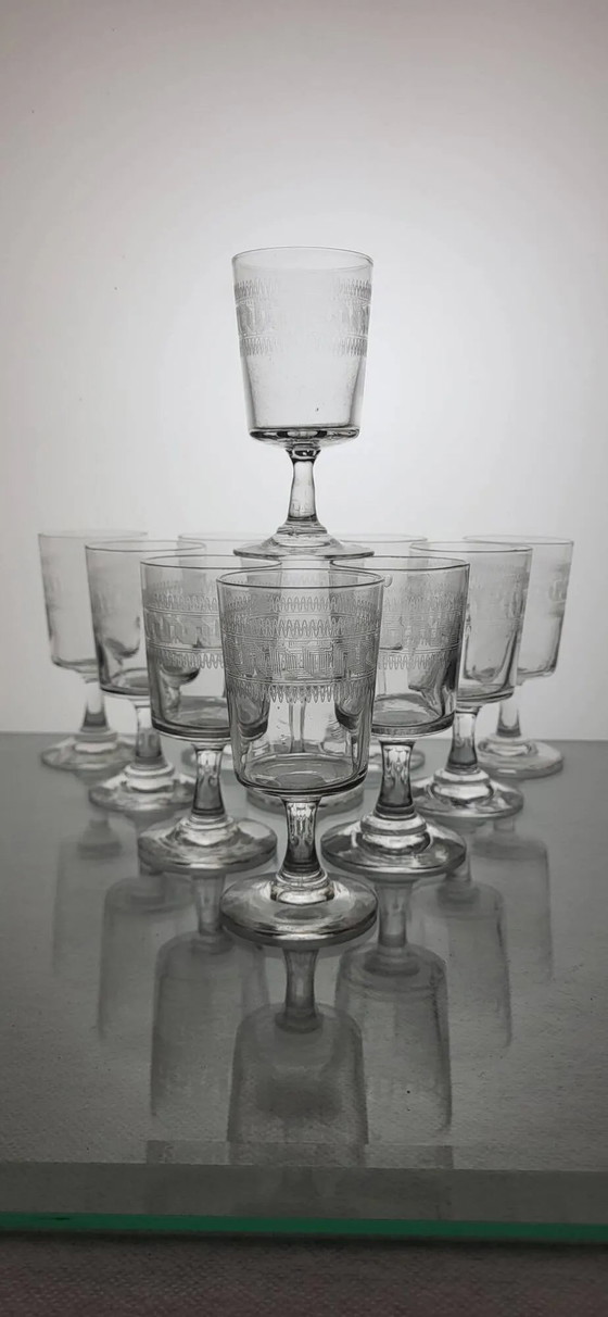 11 Greek-style mulled wine glasses – Glass & Decanter, Crystal (photo 5 of 5)