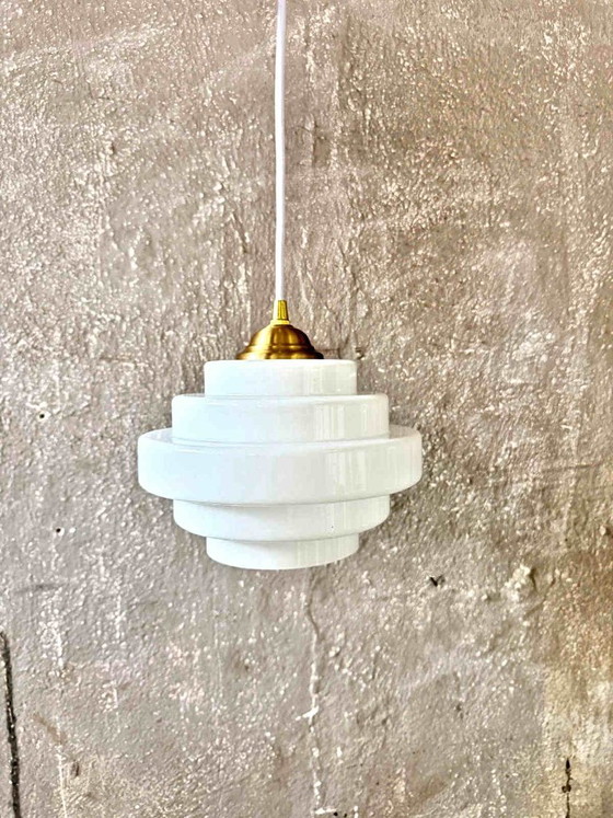 Lampe Bauhaus vintage 1/20, suspension, en verre soufflé à la bouche – Glass (photo 3 of 5)