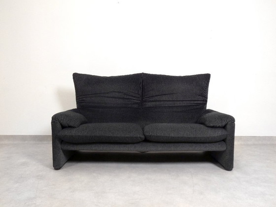 Image 1 of Cassina Maralunga 2,5 places - bicolore noir/gris
