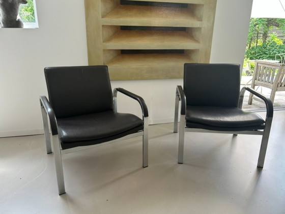 Image 1 of Set Van 2 Vintage Sitag Swissform Lounge Fauteuils