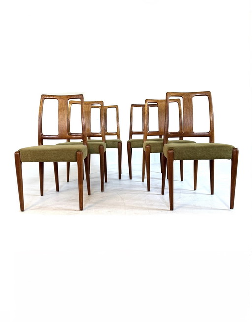 6x chaise de salle à manger danoise vintage, Burchardt-Nielsen '70s