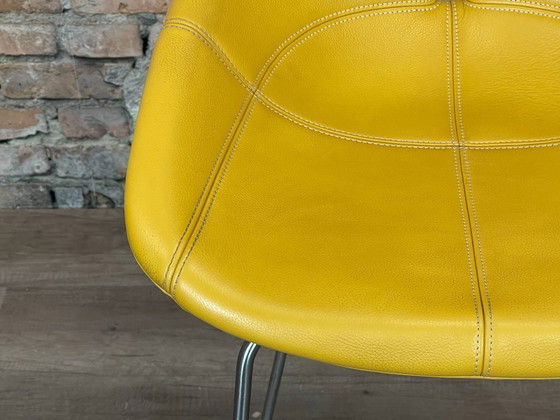 Image 1 of 4x Moroso Fjord bar stool yellow