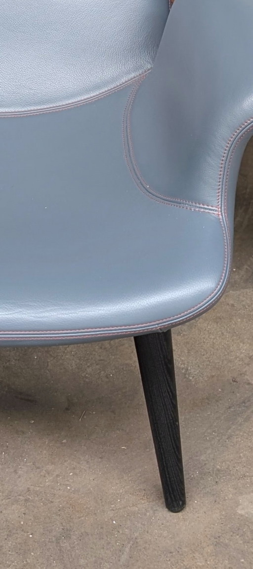 Poltrona Moroso Diesel Longwave x3 – stoelen fauteuils, Leather, Wood (photo 2 of 5)