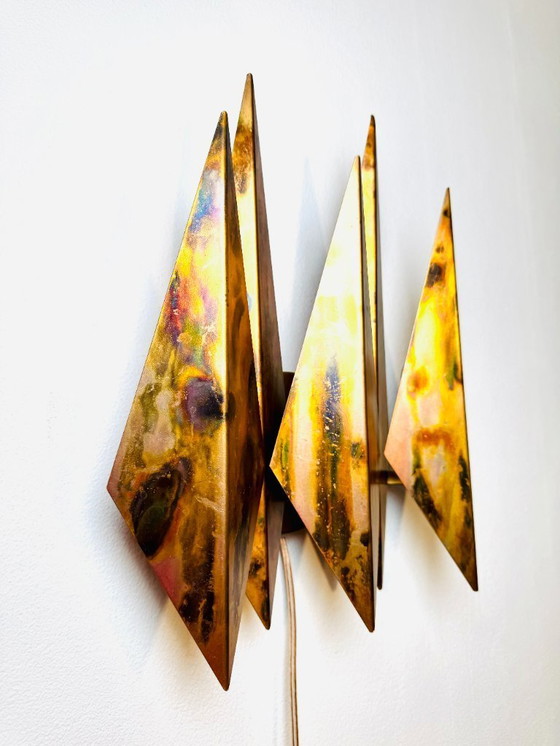 Image 1 of MODEL 5160 BRUTALIST WALL LIGHT BY SVEND AAGE HOLM-SØRENSEN FOR HOLM-SØRENSEN & CO, DENMARK, 1960s