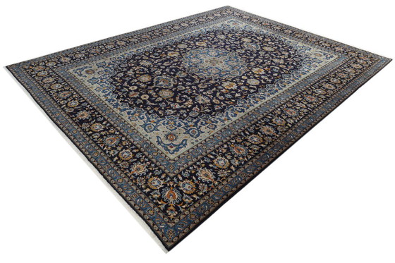 Image 1 of Alfombra persa Kashan 4,02 x 3,10 Alfombra oriental fina N.º 24626