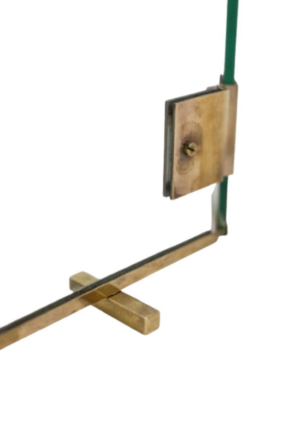 Image 1 of Jacques Adnet. Focolare in vetro e bronzo. 1950s.