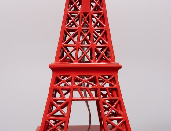 Image 1 of Magnifique lampe Tour Eiffel rouge extra large fabriquée par EICHHOLTZ
