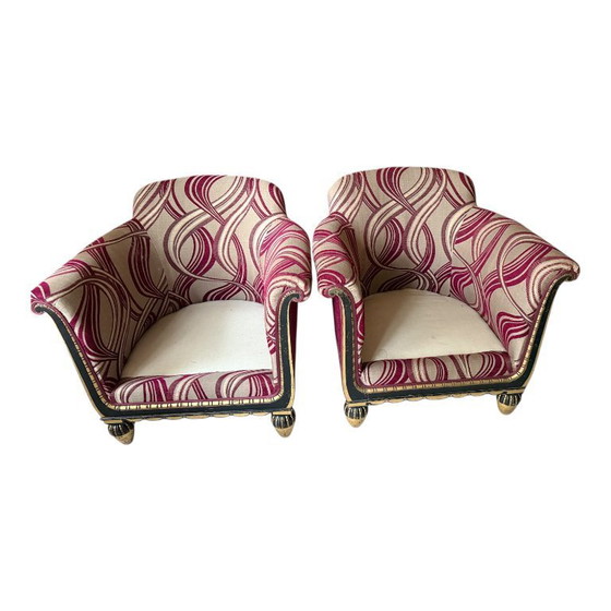 Image 1 of Paul Follot – Set di due poltrone Art Déco, Francia anni '20