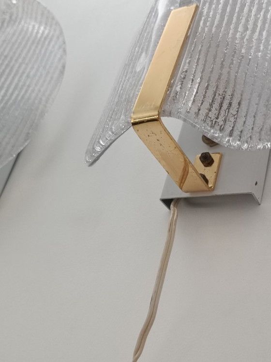 Image 1 of Appliques Murales par Carl Fagerlund pour Orrefors 1970s