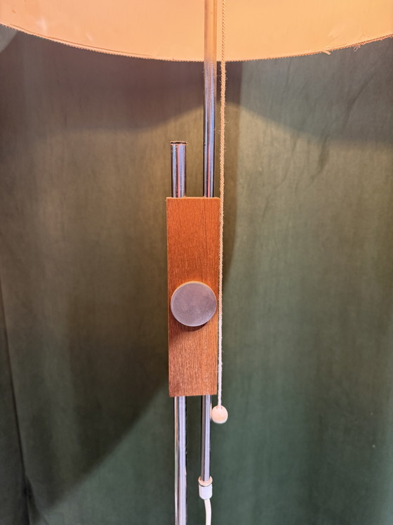 Lampadaire vintage – Metal, Textile (photo 6 of 6)