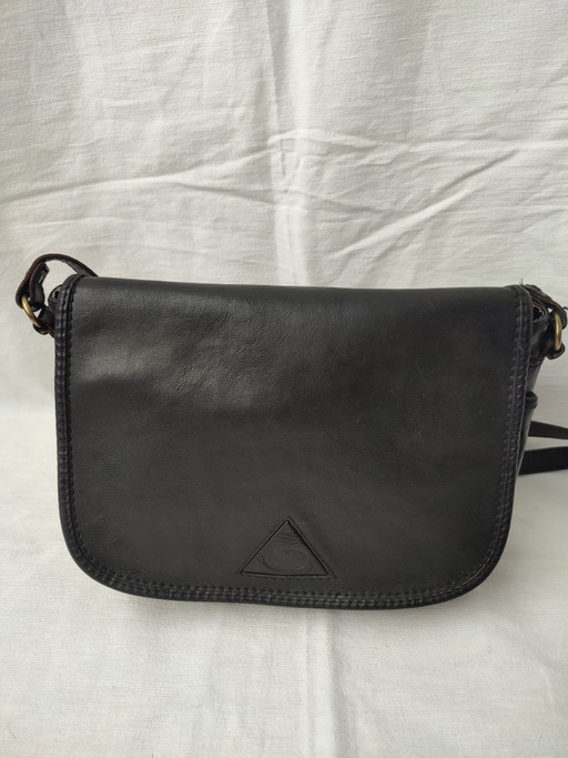 La Moda Shoulder Bag Black Leather Made In Italy Timeless Beautiful – schoudertassen