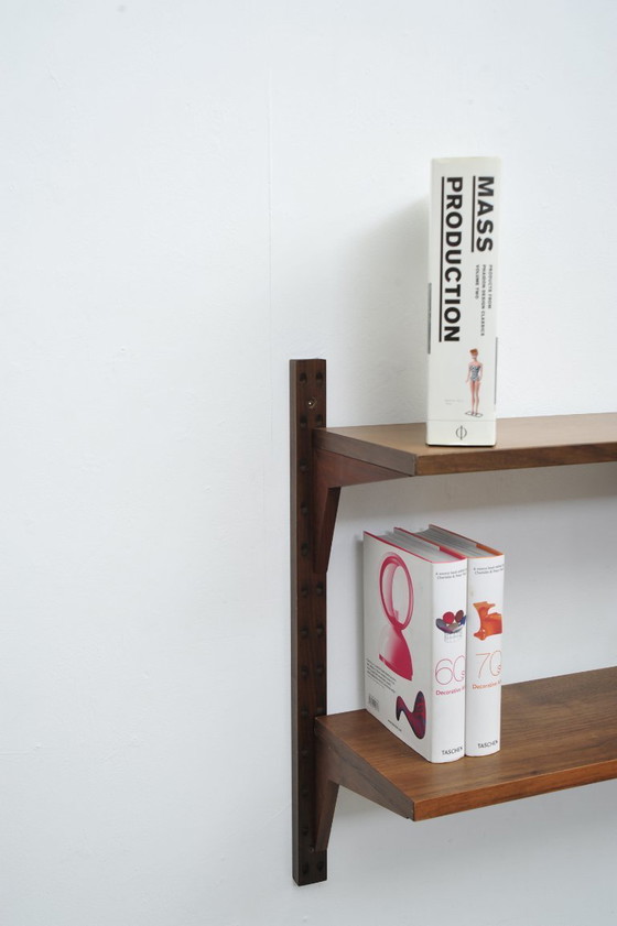 Image 1 of Étagère murale "Royal System" en bois de noyer de Poul Cadovius pour CADO (années 1950)