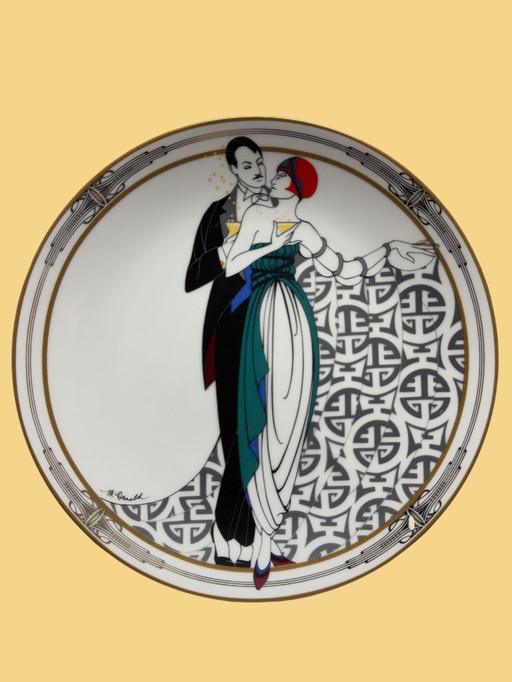 🎨 "In città" | W.S. George Fine China | Marci McDonald | Stile Art Déco in movimento | Edizione limitata