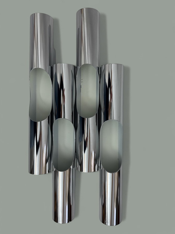 Image 1 of 4x Linea Verdace - Wall light - Tubetto - Chrome