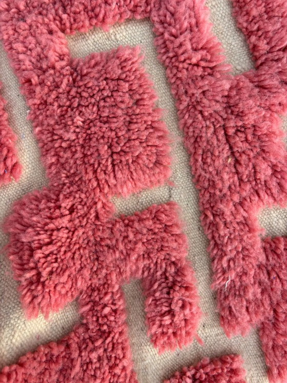 Pink & Elfenbein M’rirt Läufer, Handgeknüpfter marokkanischer Wollteppich, leslosanges, Teppiche & Läufer (Foto 3 von 10)