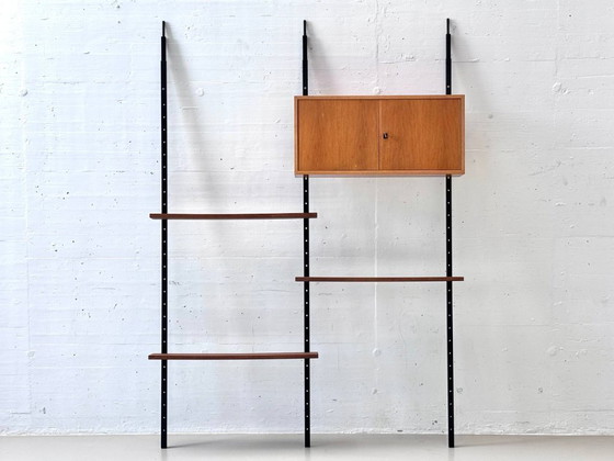 Image 1 of Étagère murale télescopique avec armoire suspendue, années 1960