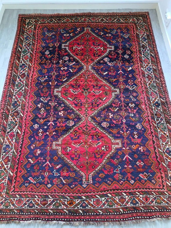 Image 1 of Tappeto persiano Qashqai fatto a mano
