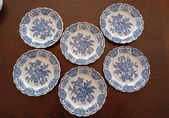 Piatti piani inglesi Ridgway 'Windsor' blu e bianco – Stoviglie, Porcelain (photo 15 of 22)