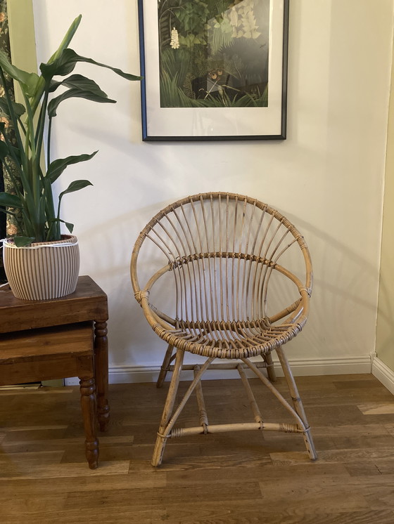 Image 1 of 60er Bambus Sessel vintage origineel - Franco Albini