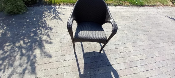 Dedon Gartenmöbel-Set – Serie Tango. 1 Tisch mit 6 passenden Stühlen. – Garten-Sets, Aluminium, Wicker (photo 11 of 15)