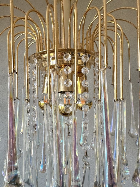Lustre Goutte Iridescent Vintage – Glass, Metal (photo 11 of 13)