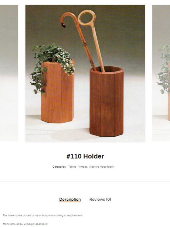 Danish Umbrella Stand VM110 by Kai Kristiansen for Vilbjerg Møbelfabrik, 1960s – Vildbjerg Mobelfabrik, Wood (photo 9 of 11)