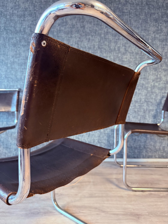 Image 1 of 3 Vintage Mart Stam S 33 Cantilever Chairs for Thonet