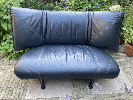 Leolux Colibri Loveseat Zwart Leer – 2 zitsbanken, Leather (photo 3 of 10)