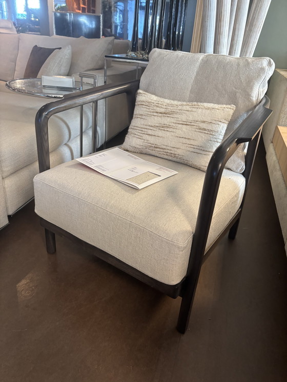 Image 1 of Flexform Crono Armchair Fabric - Extra Elodie 1221 Ashwood