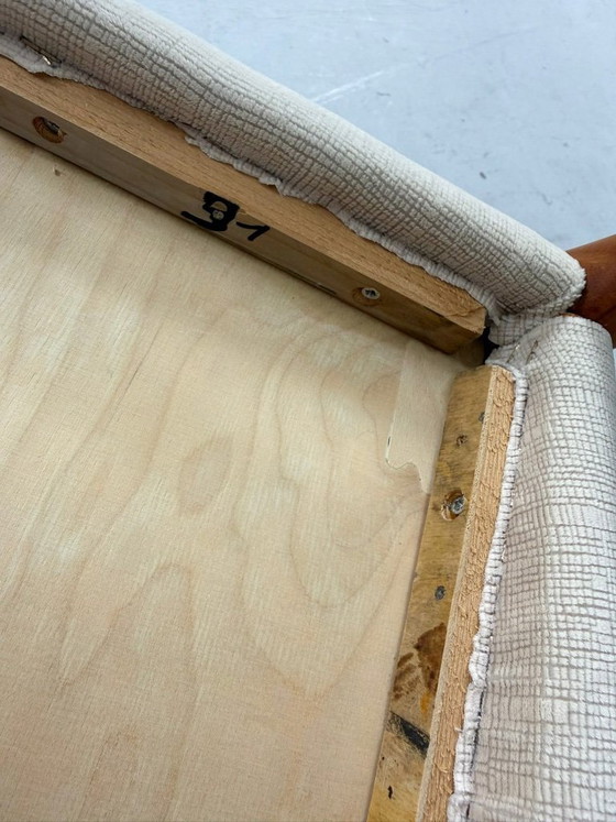 Image 1 of JL Møllers, ensemble de 4 chaises de salle à manger, modèle '83', teck, laine, années 1960, Danemark (4)