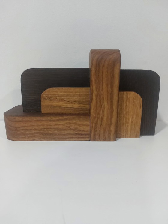 Set Sujetalibros Art Decó Bauhaus – ArtDecoOnline, Objetos decorativos, Wood (photo 4 of 5)