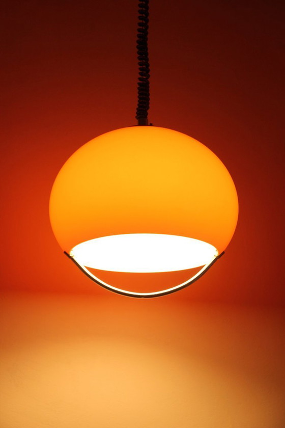 Image 1 of Lámpara colgante Guzzini modelo Jolly en color naranja, 1968