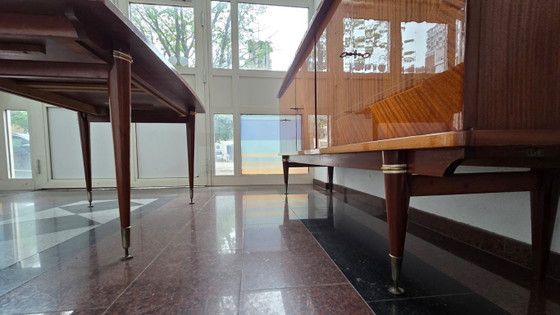 Image 1 of Mid-Century mahogany sideboard with extendable dining table
