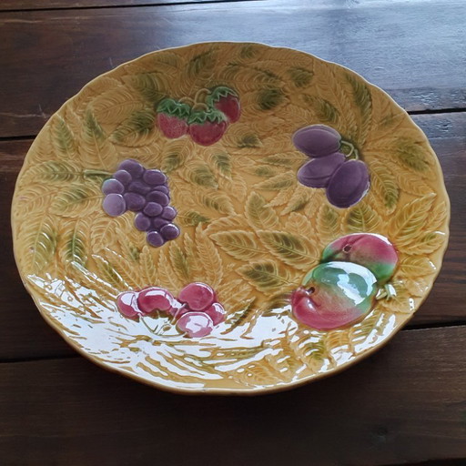 Plato grande de cerámica Sarreguemines 36 cm