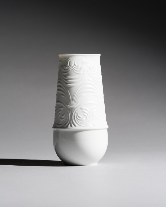 Image 1 of Rosenthal Vase Bjørn Wiinblad Bisque Porcelain Matte & Glossy Relief MCM WGP