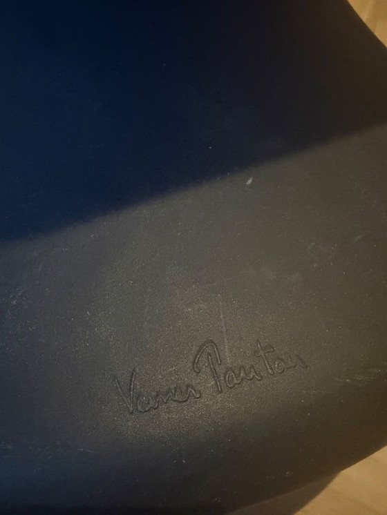 Image 1 of 2x Verner Panton chair - black