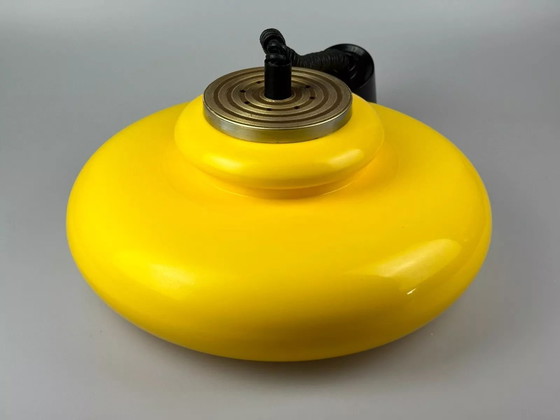 Image 1 of Lampada da soffitto anni '60-'70, lampada a sospensione, plastica, metallo cromato, design spaziale