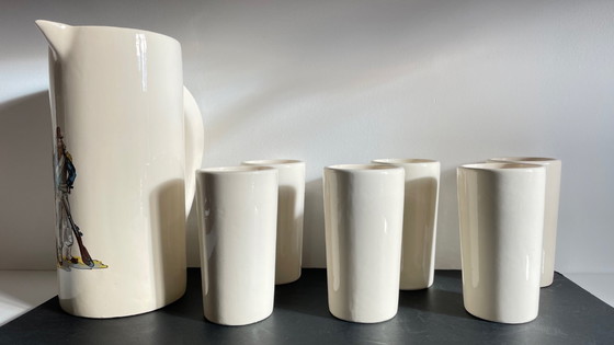 Image 1 of Set da aranciata vintage in ceramica