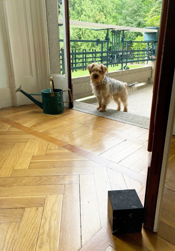 Image 1 of 2 atriles de mármol Marquina negro