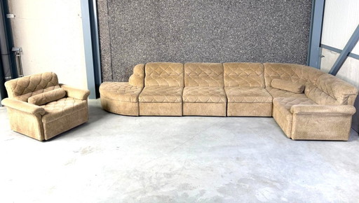 Vintage modulaire bank van Laauser, jaren 70 – modulaire banken, Textile