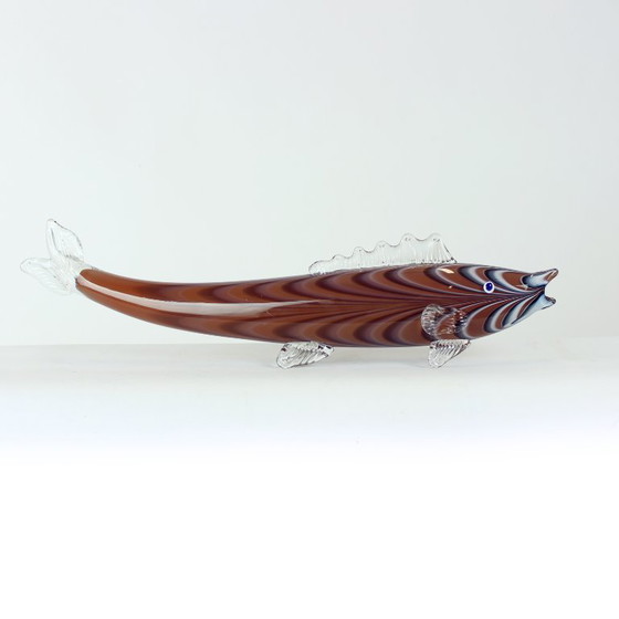 Grande pesce in vetro soffiato a mano, Cecoslovacchia, anni '60 – Sculture, Glass (photo 7 of 8)
