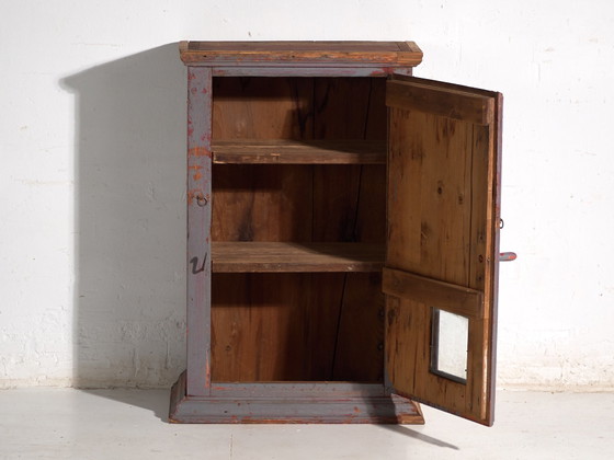 Antieke beschilderde kast van grenenhout – Centraal-Europa, circa 1900 – Opbergkast, Iron, Rustic (photo 28 of 40)