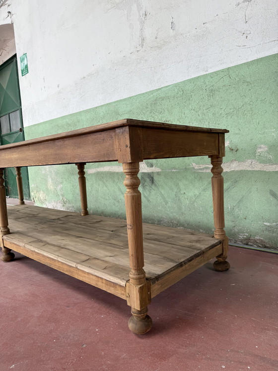 Image 1 of Bancone drappeggio del 800 in legno 