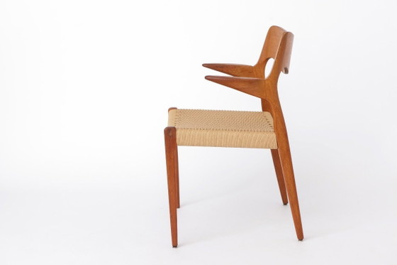 Image 1 of Niels O. Møller Model 55 Armchair, Danish Teak Lounge Chair, Mid-Century Modern Chair, Vintage 1950s Scandinavian Design